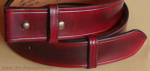 Ceinture western en cuir pleine fleur pour boucles de ceintures américaines