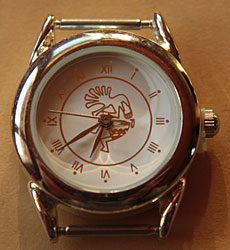 Mouvement de montre amérindienne Hopi Navajo ou Zuni, boitier de rechange avec cadran Symbole amérindien Kokopelli Dancer
