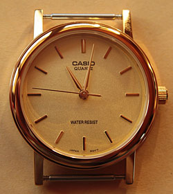 Mouvement, boitier de montre classique de rechange pour montre amérindienne Navajo, Hopi ou Zuni, boitier doré ou argenté, mouvement quartz à pile.