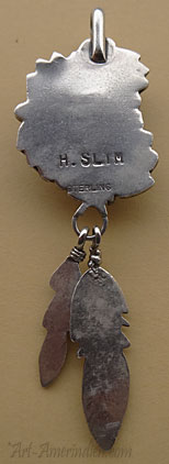 H Slim Native American Navajo jewelry pendant