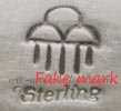 Rain Cloud Fake hallmark on Chinese jewelry sold as native american