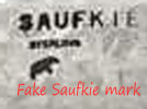 Fake Lawrence Saufkie mark on jewelry sold on Ebay from Japan