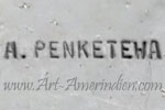 A. Penketewa Afonso Zuni hallmark on Indian Native American jewelry