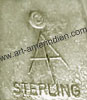 A T conjoined hallmark on southwest jewelry is Alvin Thompson Navajo silversmith