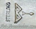 B and arrow is Ben Benally Navajo hallmark on jewelry