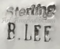 B Lee Beth Navajo hallmark on southwest indian native american sterling silver jewelry