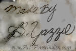 B Yazzie script hallmark on indian jewelry