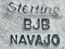 BJB hallmark on native american jewelry is Betty Bennett Navajo