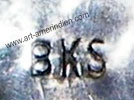 BKS mark, Bennie Kee Scott, Navajo Indian Native American hallmark