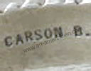 Carson Blackgoat, Navajo Indian Native American jewelry mark