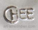 Navajo Chee Peterson hallmark on sterling silver native american jewelry