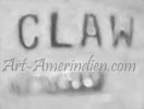 CLAW mark on Indian jewelry is Pauline Claw Navajo Indian Native American hallmark.