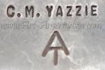 C.M. Yazzie mark is Charles Mike Yazzie Navajo silversmith