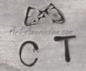 CT mark for Caroline Tawangyaouma Hopi silversmith
