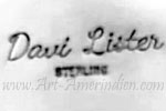 Davi Lister is Davida Lister Navajo hallmark on indian Native American jewelry