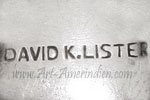 David K Lister hallmark on Navajo jewelry