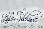 Dylan Poblano Zuni handscript hallmark on jewelry