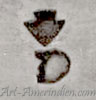 D and arrowhead mark