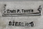 Ervin P. Tsosie Navajo trademark on indian jewelry