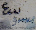 EW Zuni script signature is Evelyn White Zuni artist hallmark
