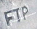 FTP hallmark on indian jewelry for Fred T. Platero, Navajo Indian Native American silversmith