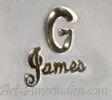 G James mark on jewelry is Geraldine James