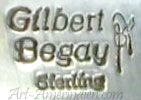 Gilbert Begay Navajo Indian Native jewelry mark