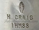H. CRAIG IHMSS hallmark on native american jewelry is Hyson Craig Navajo