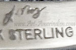 J Nez hallmark on sterling jewelry for Julian Nez Navajo silversmith