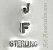 JF stacked mark on jewelry is Jerold Francisco Navajo