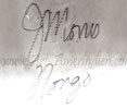 J Morris script mark on Indian jewelry for Justin Morris Navajo silversmith