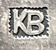 KB inside a square mark on jewelry is Kenneth Begay Navajo