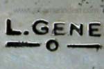 L.GENE over symbol mark is Leonard Gene Navajo hallmark