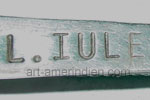 L.IULE mark on jewellry is Lupe Iule Zuni Indian Native American hallmark