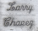 Larry Chavez Navajo hallmark on Indian Native American jewelry