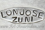 Lonjose Zuni hallmark on a plate is Leonard Lonjose Zuni
