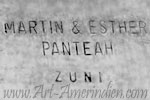 Martin & Esther Panteah Zuni hallmark on jewelry