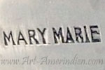 MARY MARIE Yazzie hallmark on Navajo jewelry