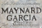 Maynard Garcia Navajo or Kewa hallmark on Indian Native jewelry