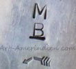 MB underlined mark is Martin Bird Navajo hallmark and Broken Arrow Co