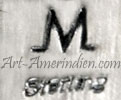 M hallmark on Navajo jewelry
