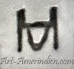 M or HD hallmark on Navajo style ring