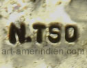 N TSO hallmark on navajo jewelry is Nellie Tso indian native american silversmith