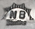 NB mark for Nelson Burbank, Navajo Indian Native American hallmark