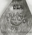 Ola Eriacho Zuni trademark on Indian jewelry