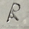 PA conjoined initials mark on jewelry is Alice Platero Navajo hallmark