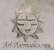 Sun face mark for Hopi Silvercrafts guild, Second Mesa