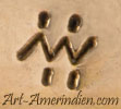 Allen Wallace, Maidu Indian heritage hallmark on sterling silver jewelry