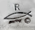 R and fish picto hallmark may be John Rogers Navajo signature