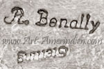 R. Benally Navajo hallmark on Indian jewelry